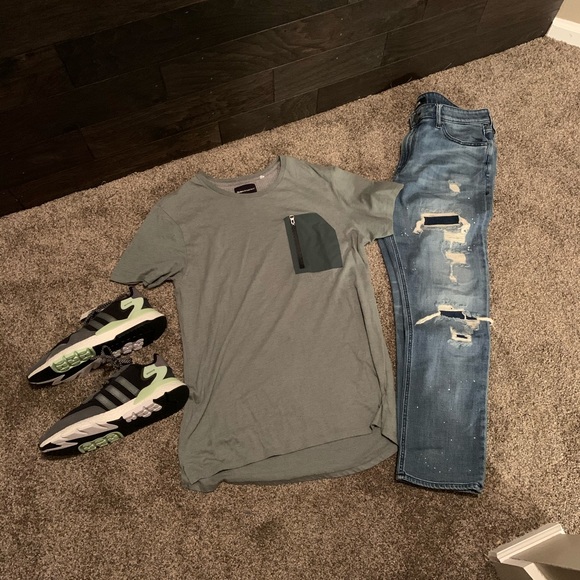 Express Other - “Destroyed” Slim fit express jeans